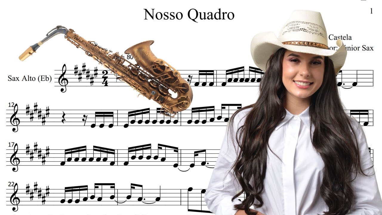 Partitura DEMO - Nosso Quadro (Ana Castela) Sax Alto