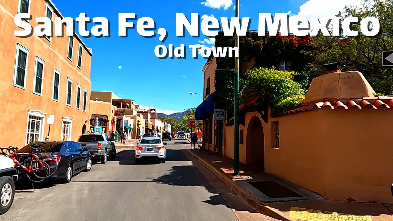 Driving Around Old Town in Santa Fe, New Mexico