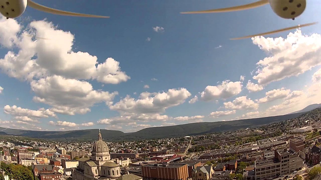 Walkera x350 pro VERY windy day static gimbal