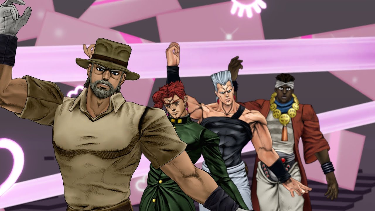 【JoJo MMD】ID SMILE but it's the Stardust Crusaders (AI Cover + original vocal synthesis)