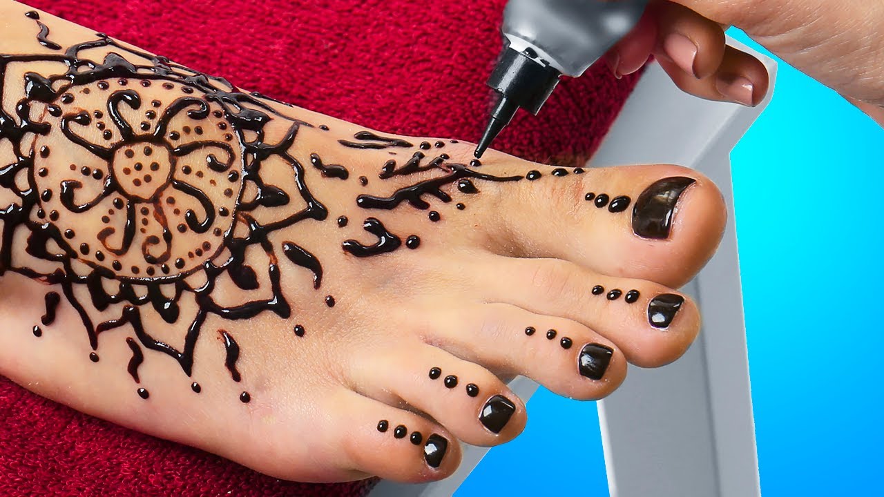 حيل تجميلية رائعة || أفكار لوشم الحناء وحيل للمكياج وحيل للشعر