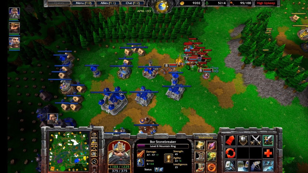 1 (Human) vs 6 Insane Computers AI (All Human) | Warcraft 3 Reforged | 1.33.0 Patch
