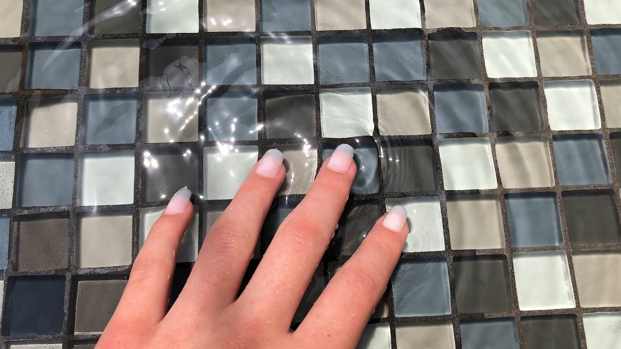 ASMR: Requested - pool tile tapping + scratching! 💦💙