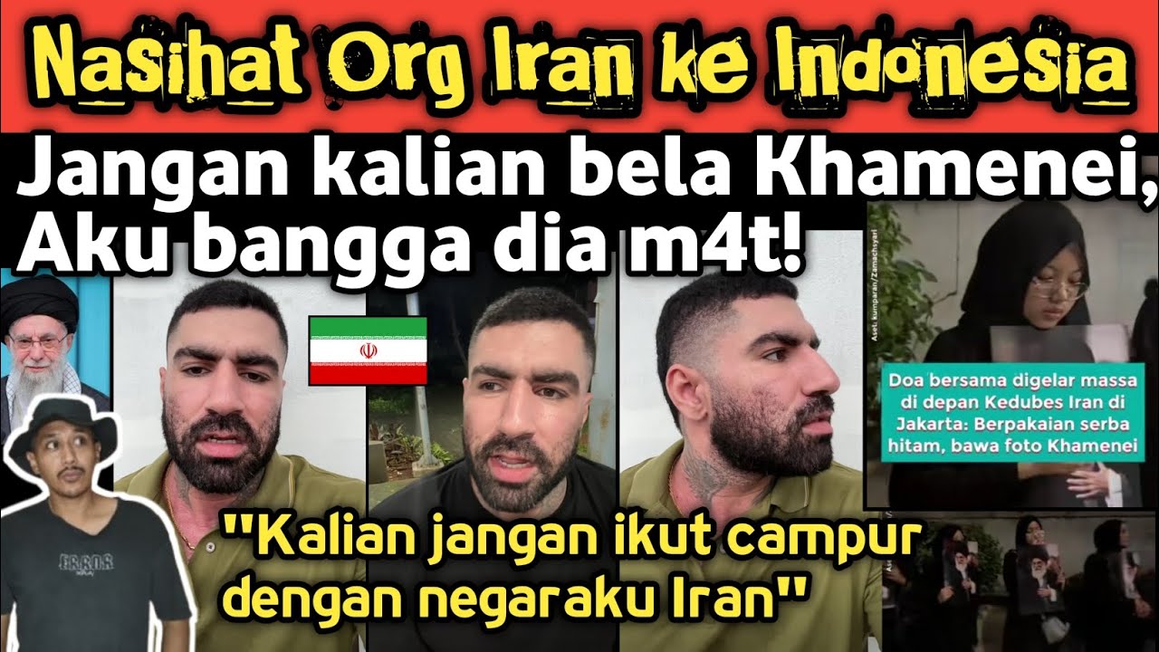 Woww Tegas! Nasihat Org Iran untuk Indonesia, ini alasannya tidak bela Khamenei 