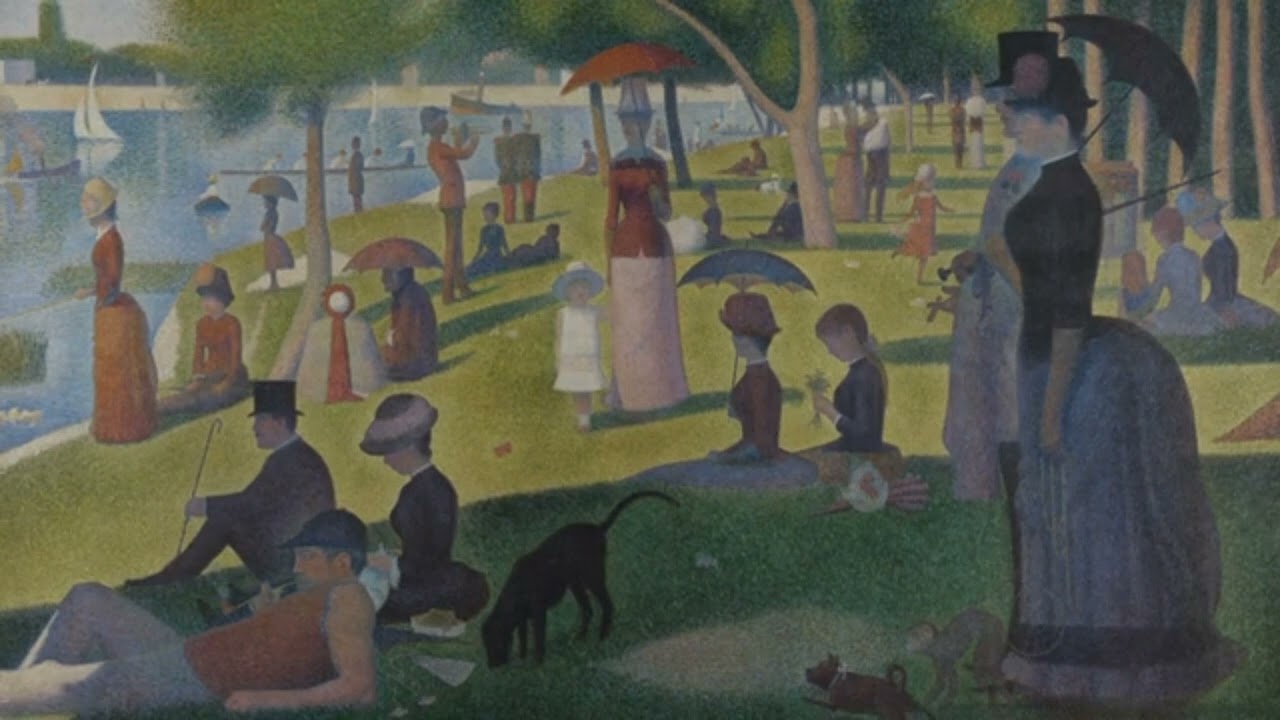 Georges Seurat Grande Jatte Adası'nda Bir Pazar Öğleden Sonrası, 1886.