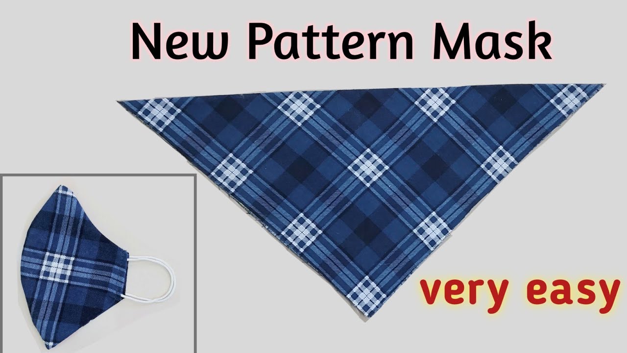 Very Easy New Style Pattern Mask 2021 /Fast and Easy Face Mask Sewing Tutorial/DIY Breathable Mask
