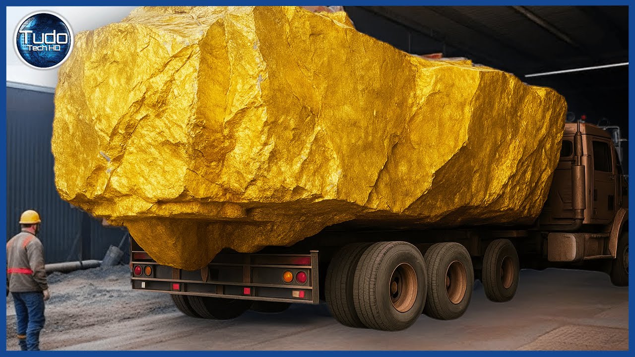 Como o OURO é Feito - Processo Industrial -  Como o Ouro é Formado Na Terra e Extraído das Minas