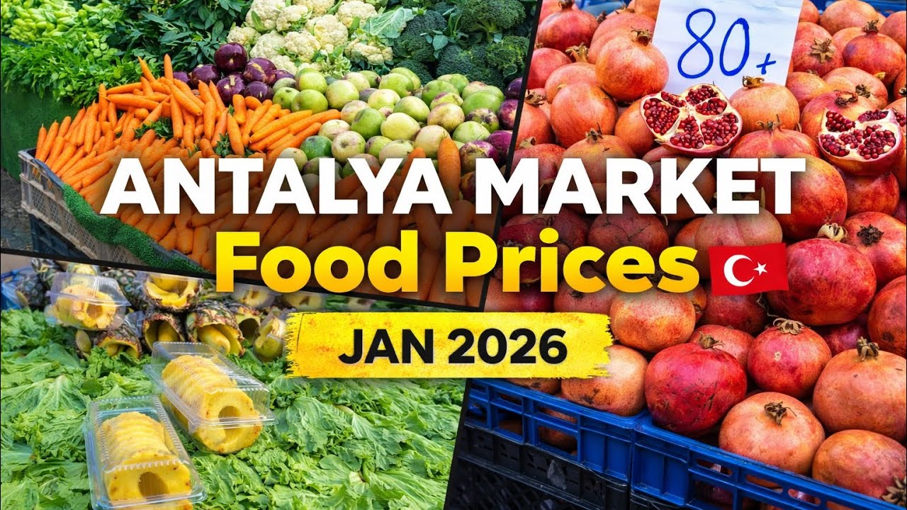 Antalya Market Prices 🇹🇷 | Muratpaşa Vegetable Market Walk