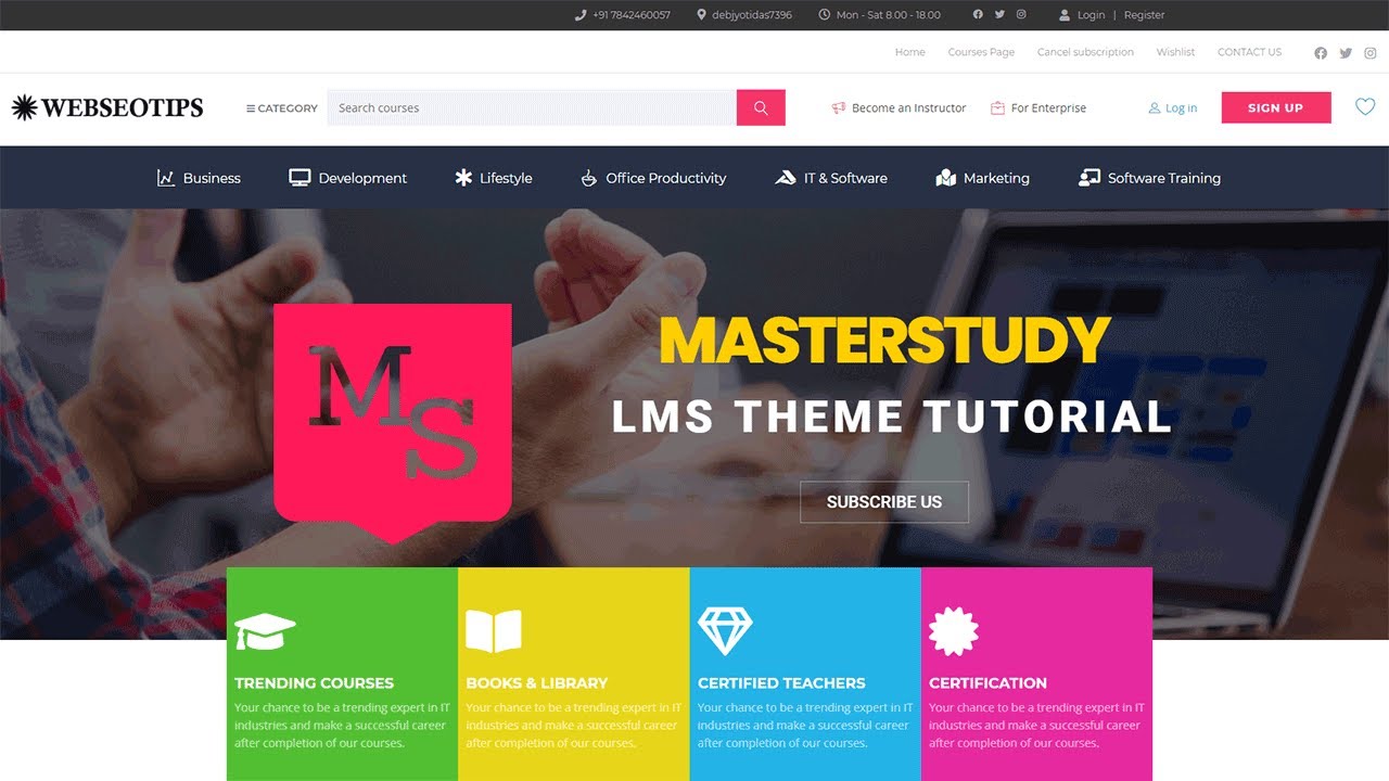 How to create a WordPress LMS Website with Masterstudy theme - Masterstudy LMS theme tutorial