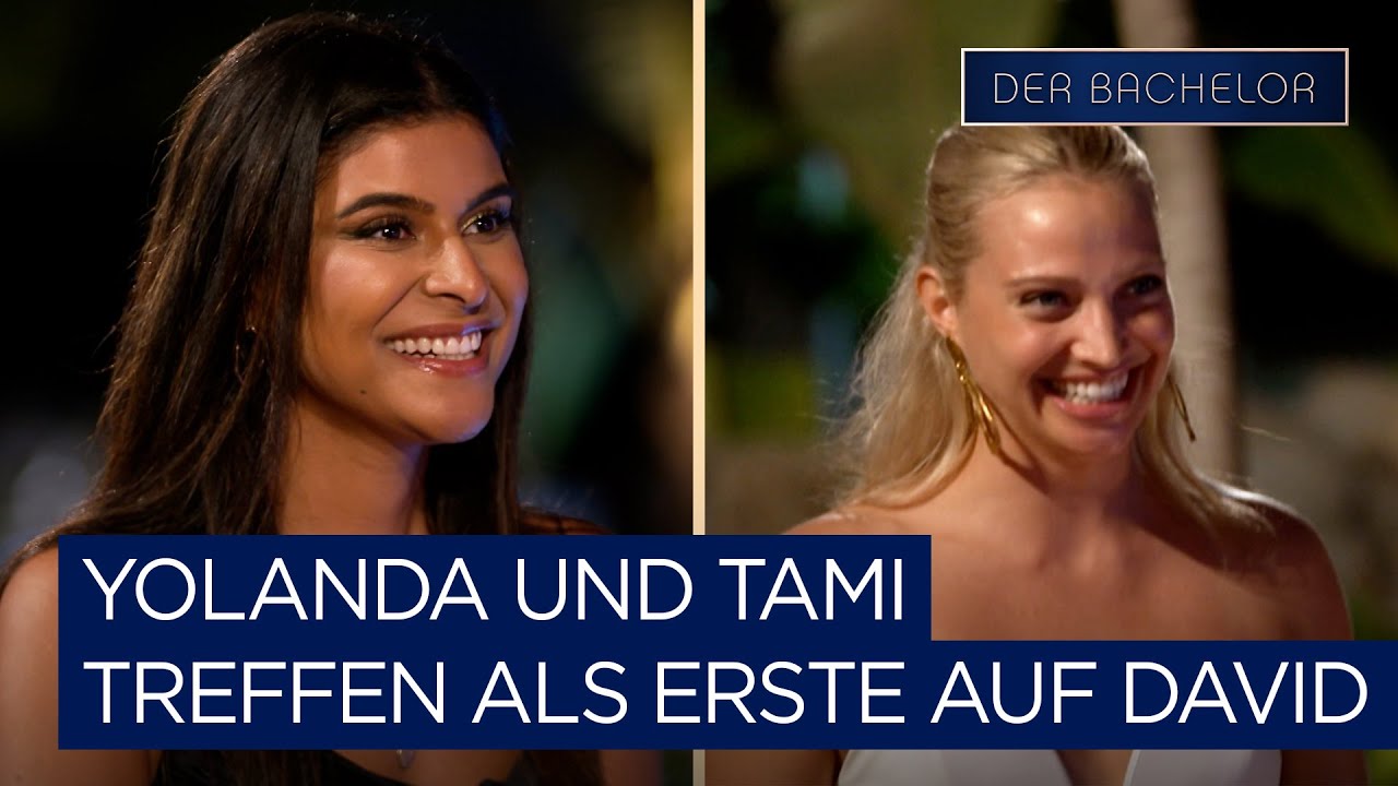 Yolanda und Tami treffen als Erste auf David | Der Bachelor