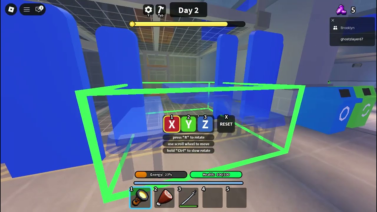 playing roblox survive in a superstore