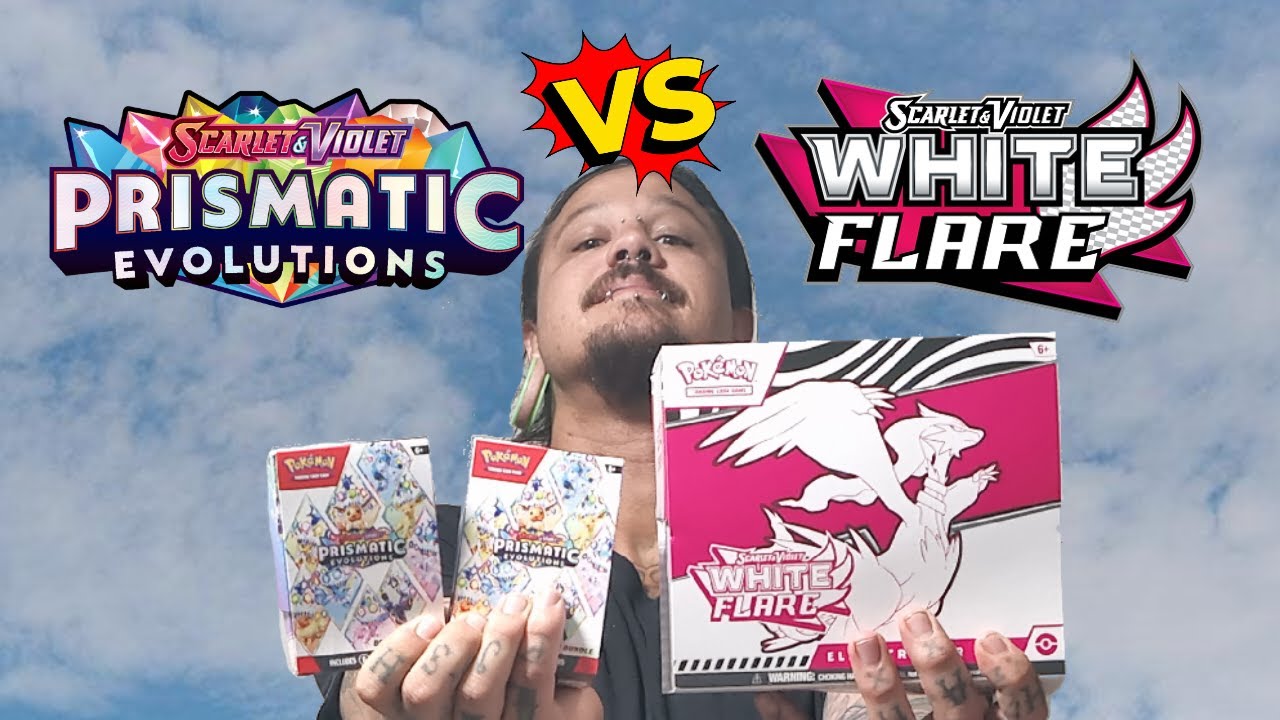 White Flare vs Prismatic Evolutions (SIR Hit!?!) + Giveaway