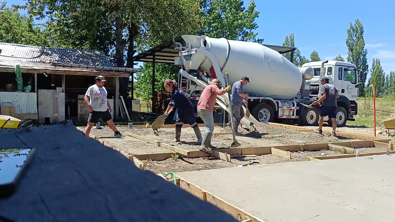 Cuánto Cuesta Hacer un Radier  — Avance de #Obra Real #construção #Radier #Construcción #cemento