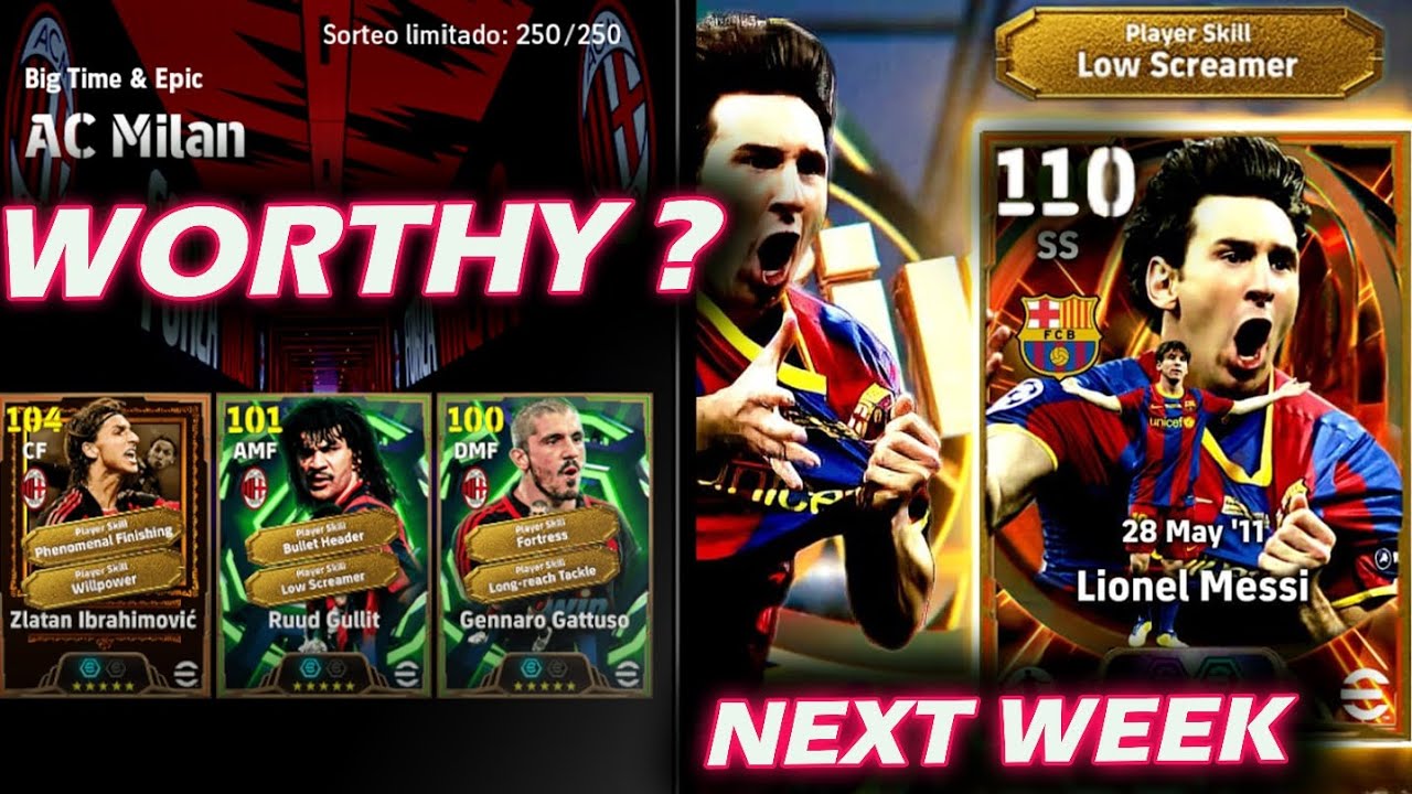 Zlatan & Gullit PACK VS Upcoming MESSI Pack in eFootball 2026 Update