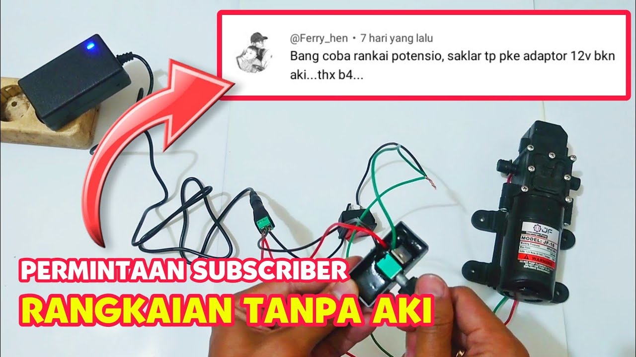 Rangkaian Dinamo Sprayer Tanpa Aki || Edisi Request Subscriber