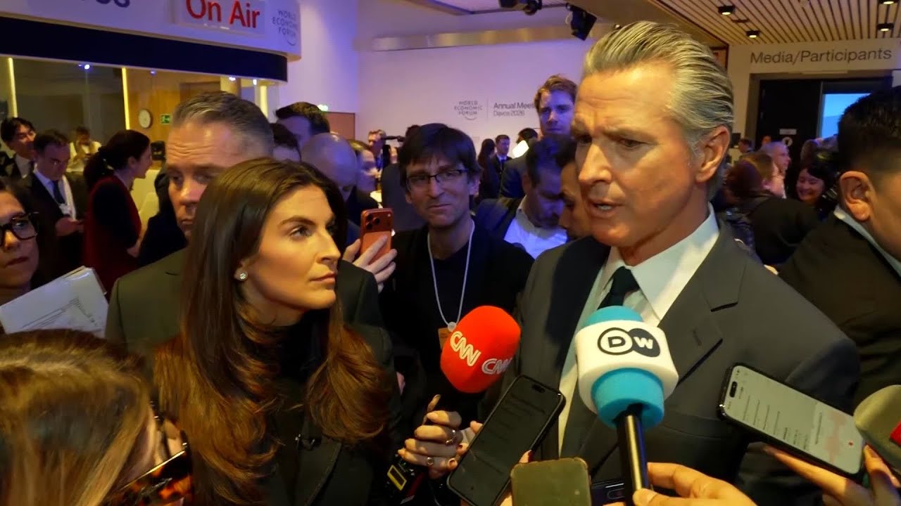 'Boring': Gov. Gavin Newsom responds to President Trump's speech at World Economic Forum
