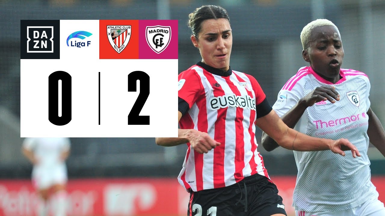 Athletic Club vs Madrid CFF (0-2) | Resumen y goles | Highlights Liga F