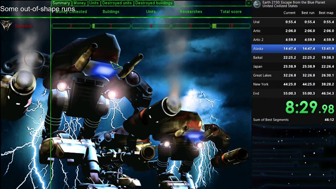 Earth 2150 EftBP speedrun - UCS campaign (Easy) - 48m59s