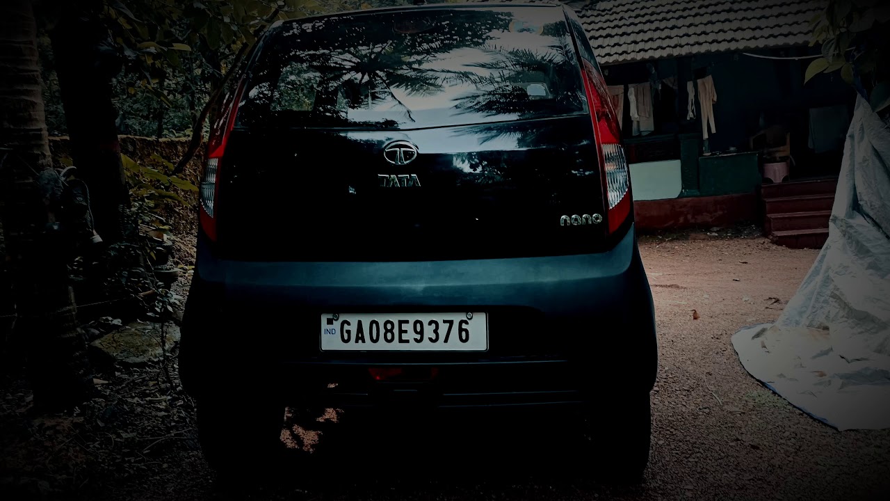 MODIFIED TATA NANO/SUPER LOUD NANO/BLACK #tata nano#modifed cars#loudcars#india#goa#tata#exhaust
