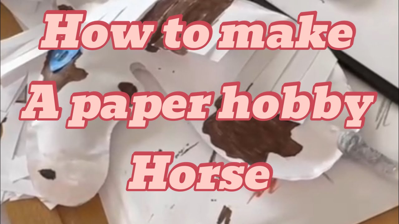 How to make a paper hobby horse!! #hobbyhorse #toyhorse #craft
