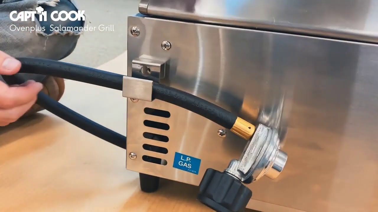 Capt&rsquo;n Cook Ovenplus Salamander Grill-All in One Portable Gas Grill,Oven, and Stove with Pizza Stone