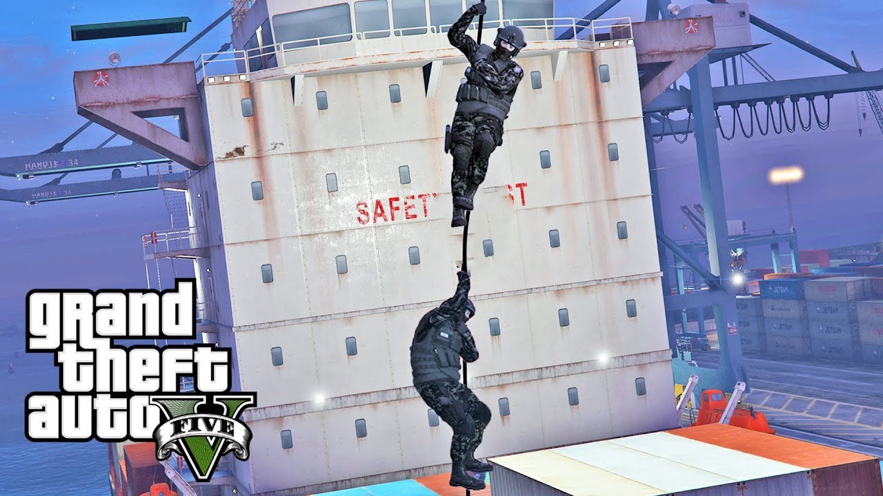GTA 5 - SWAT Team CARGO SHIP RAID! Epic LSPDFR SWAT Patrol Episode #151