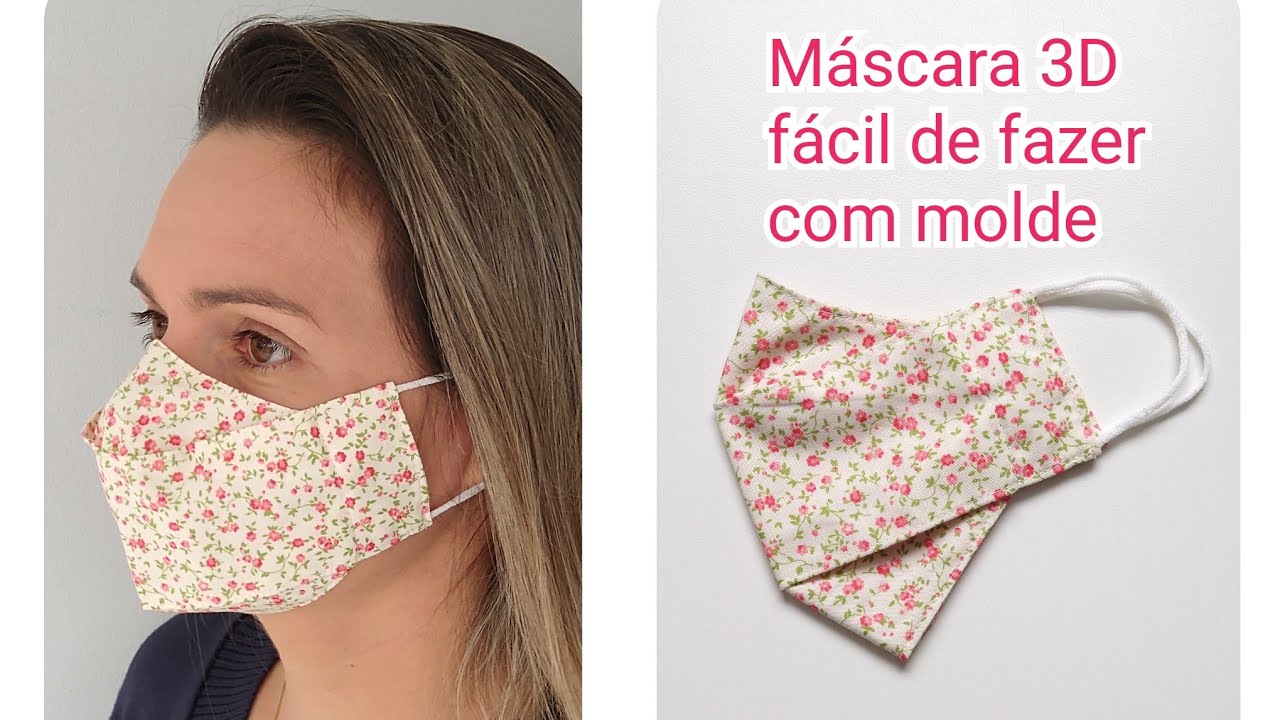 MÁSCARA 3D FÁCIL DE FAZER COM MOLDE