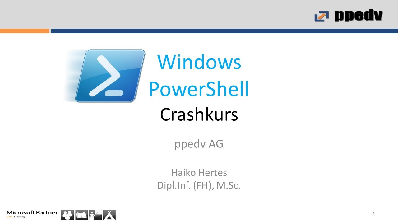 Windows PowerShell Crashkurs beim Treffen der Windows Server Usergroup in Berlin