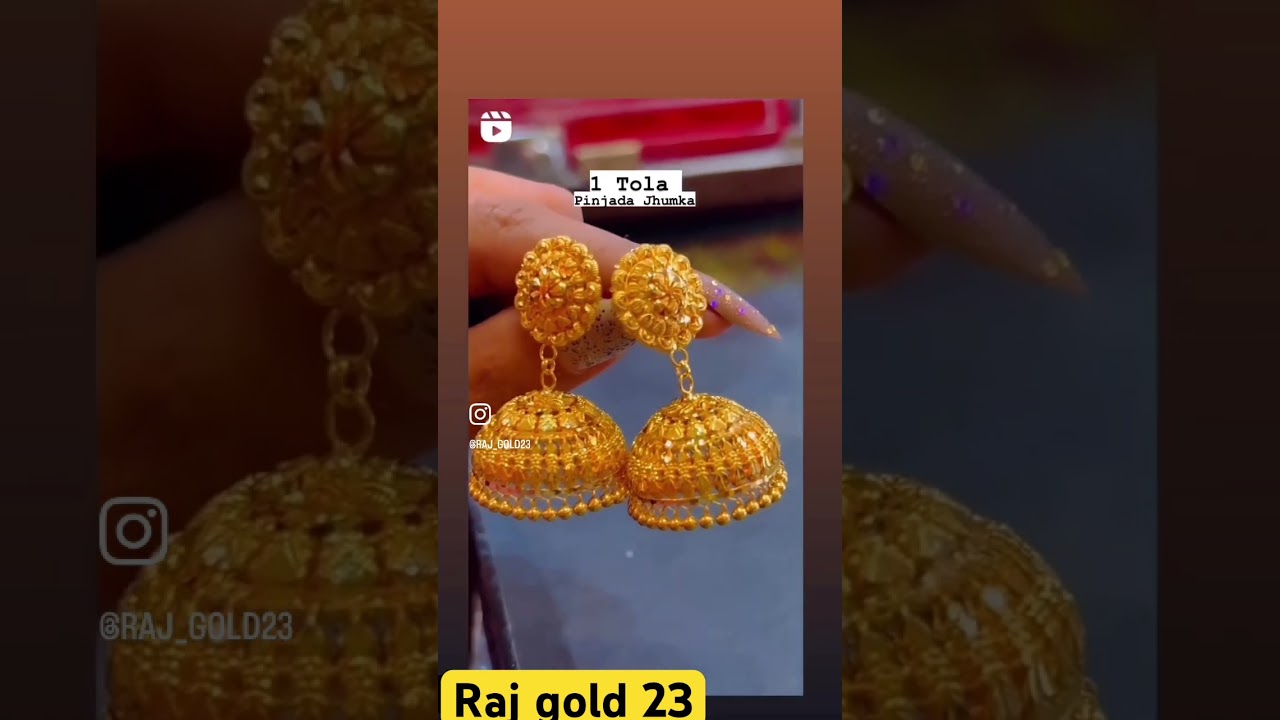 New jumka #dance #guitar #new #gold #bestring #necklace #banglesjewelry #jumka #viralvideo #vtuber