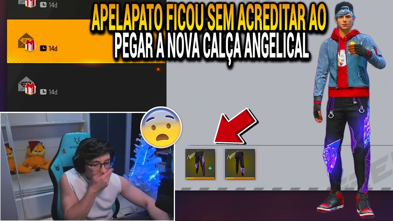 REAÇÃO DO APELAPATO AO PEGAR A NOVA CALÇA ANGELICAL PRISMÁTICA, A MELHOR DE TODAS?
