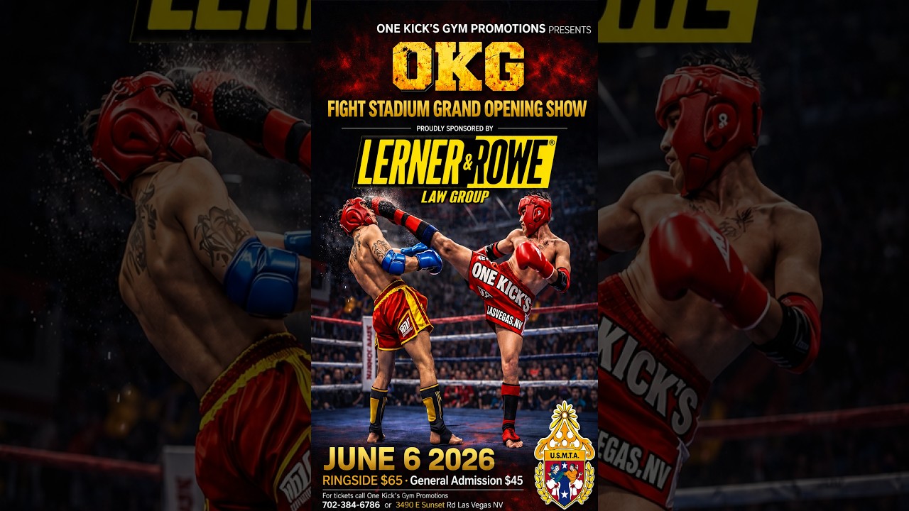 One Kick's Gym Fight Stadium in Las Vegas' Grand Opening Show.