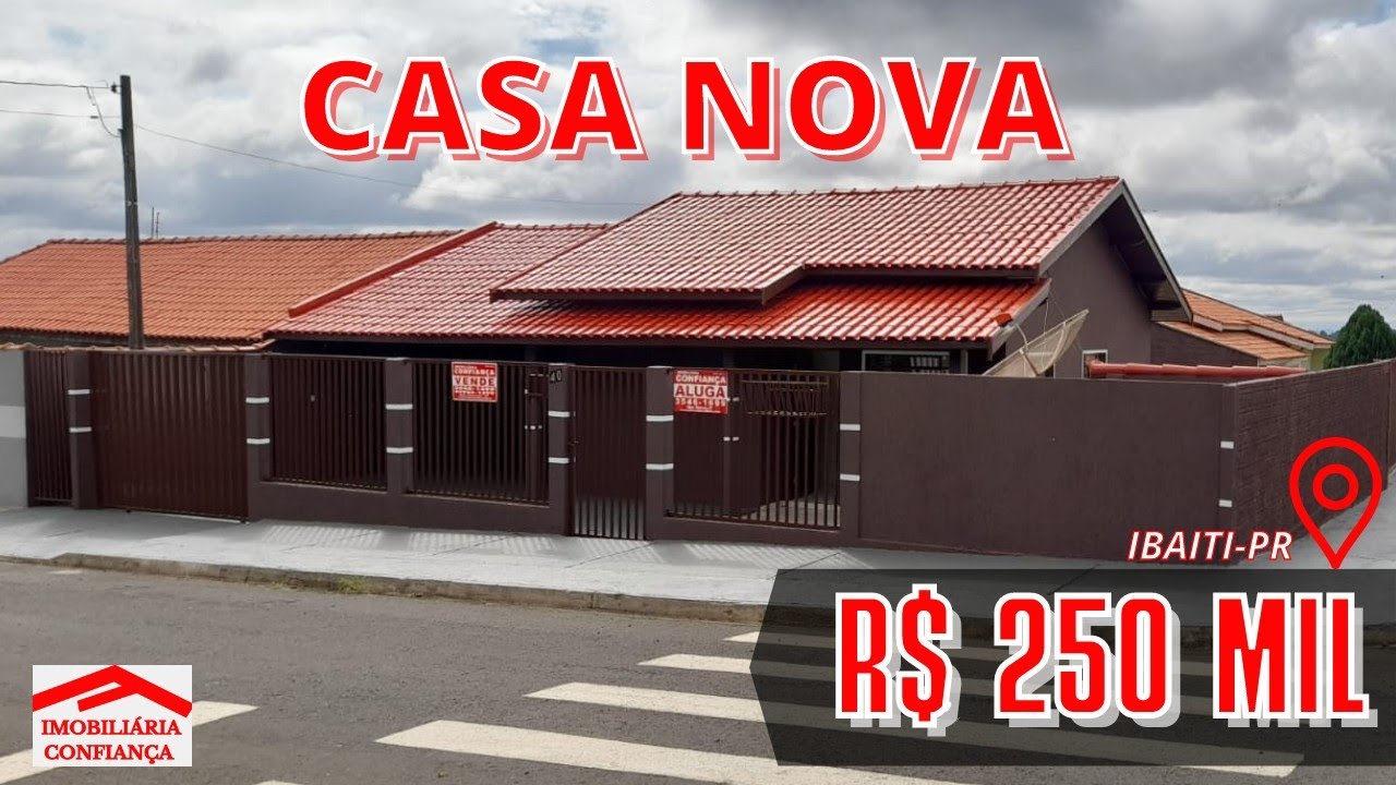 VENDE-SE CASA NOVA - R$ 250 MIL - Código 2029