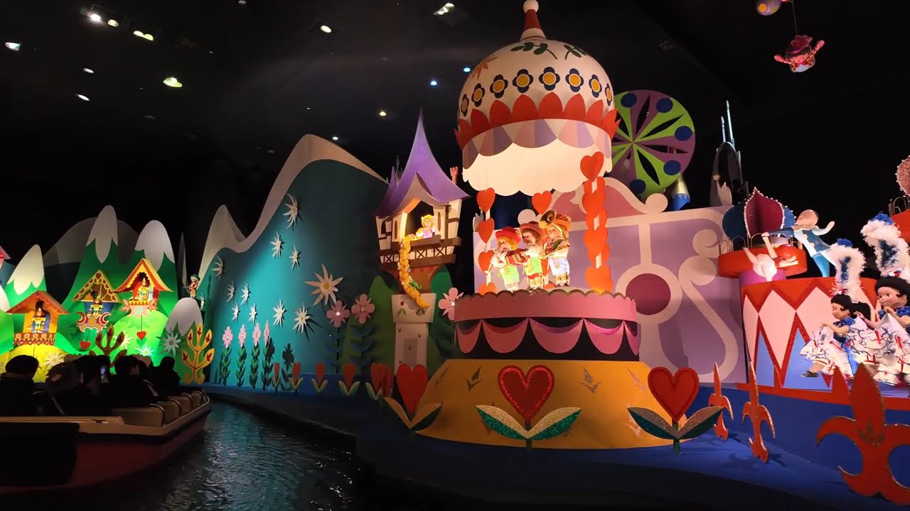 [4K] NEW Disneyland Tokyo Small World Ride with Groot exclusive  - Marvel  Ride