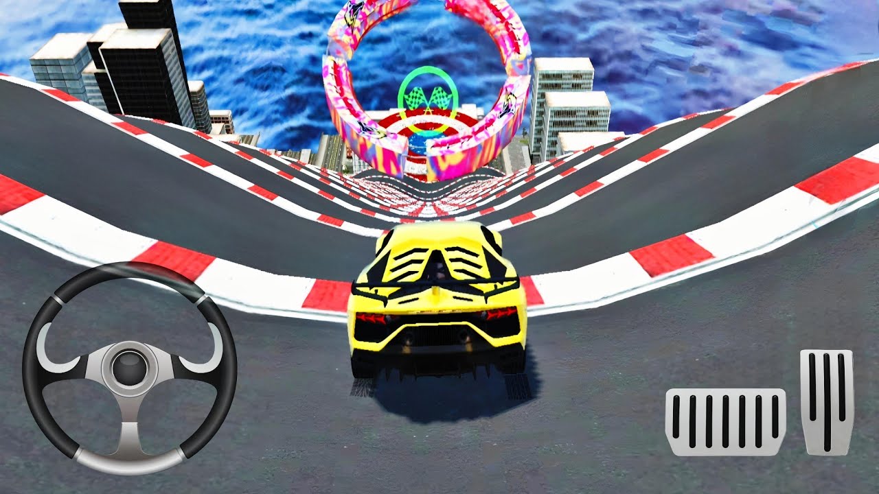 Car Driving Simulator Game 3D | car sim | cars vs challenging slope ramp | ultimate car challenge
