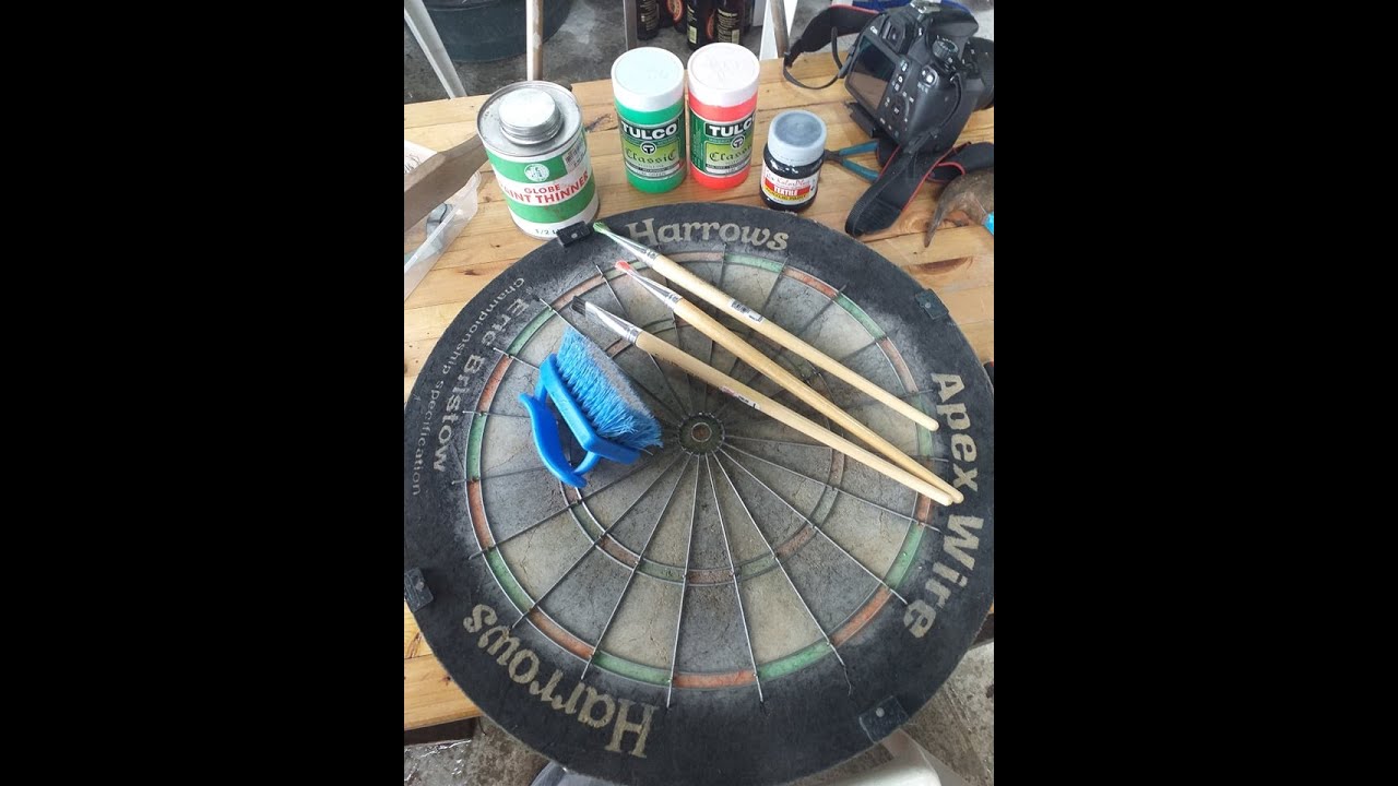 Dart board re painting reface