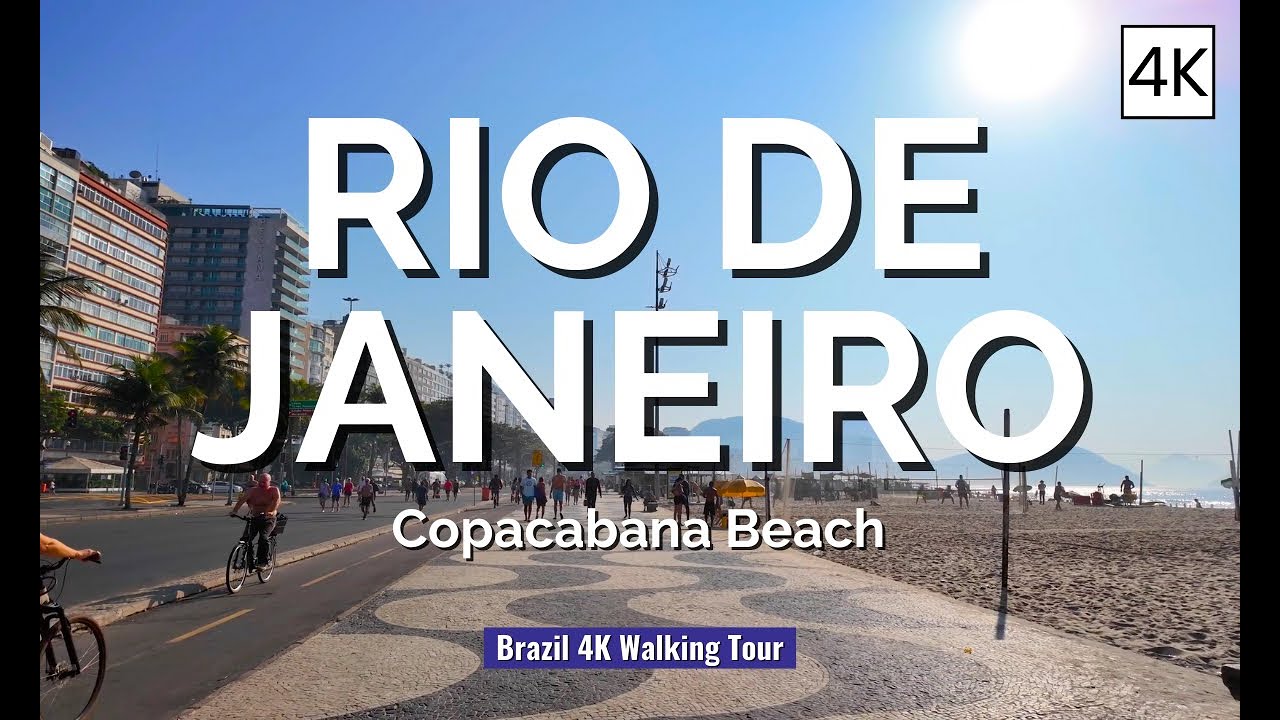 RIO DE JANEIRO Walking Tour | Copacabana Beach [4k/60fps]