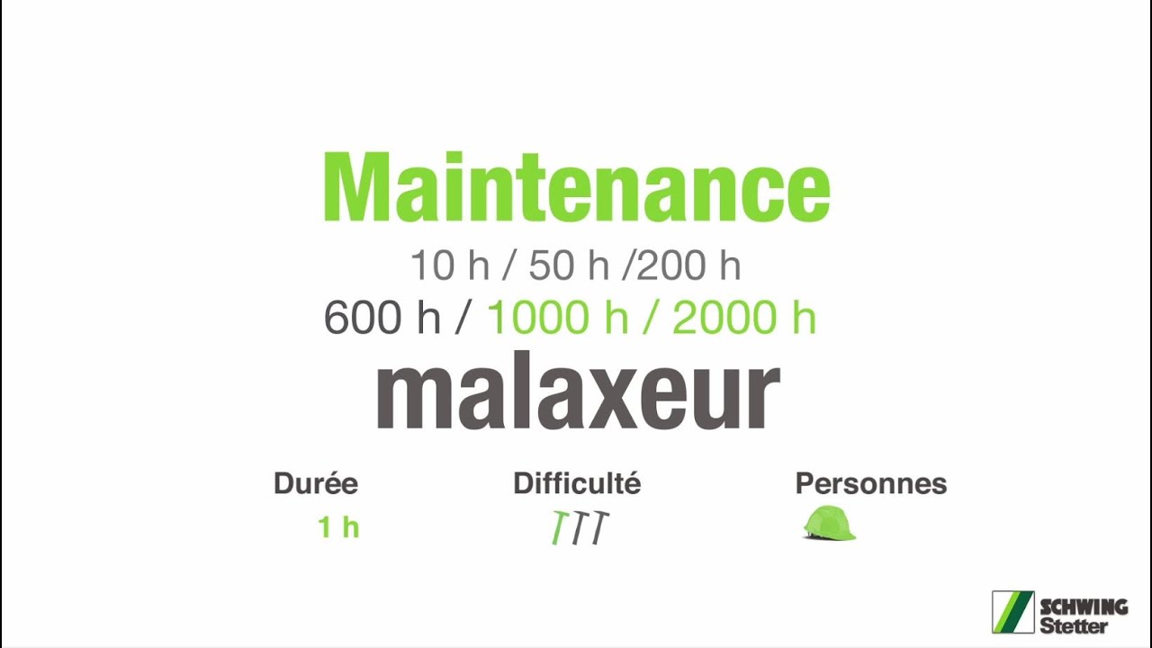 SCHWING-Stetter - Tutoriel 04: Entretient malaxeur 3&egrave;me partie