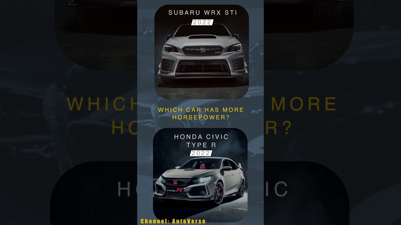 Subaru WRX STI vs Honda Civic Type R
