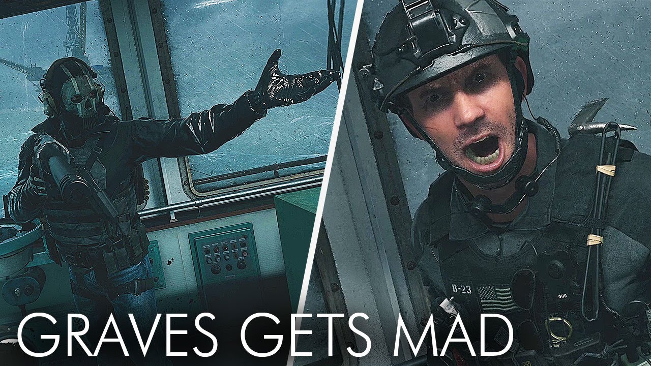 Graves gets mad at Soap for not disarming the missile (Hilarious) | Call of Duty Modern Warfare 2