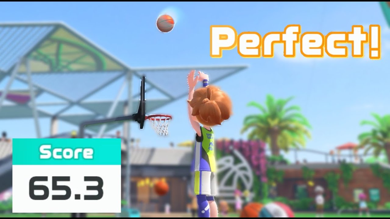 Nintendo Switch Sports Basketball Perfect Game (65.3 Points)