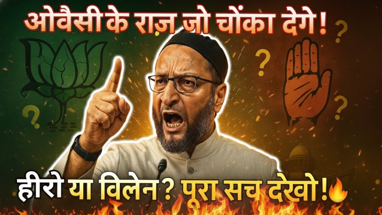 असदुद्दीन ओवैसी का सच: क्या वो BJP की B-टीम हैं? | पूरी राजनीति का खुला विश्लेषण | AIMIM Documentary