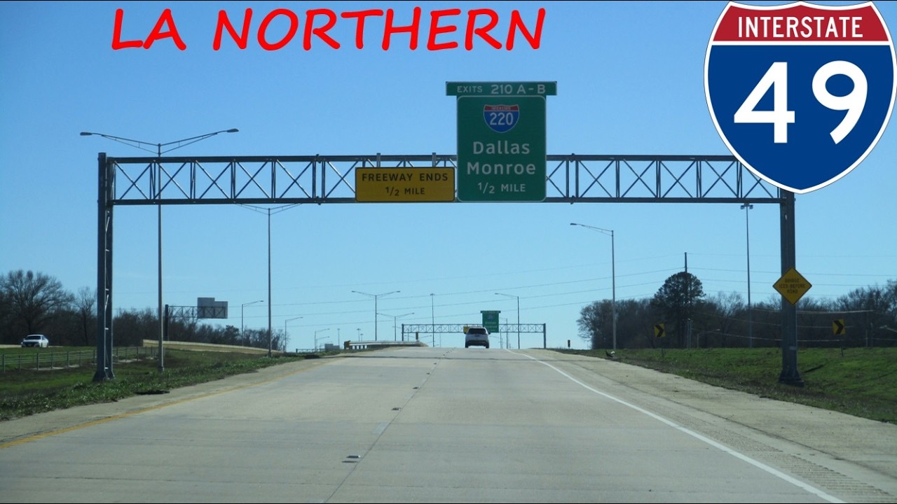 Interstate 49 - Louisiana southbound (Northern Segment) [FULL LENGTH VIDEO]