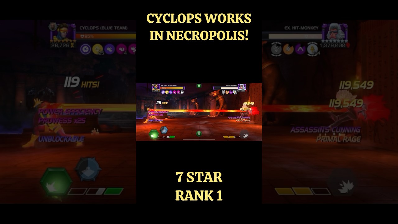 CYCLOPS: 1.85 MILLION IN 20 SECONDS - NECROPOLIS! #cyclops #necropolis #mcoc