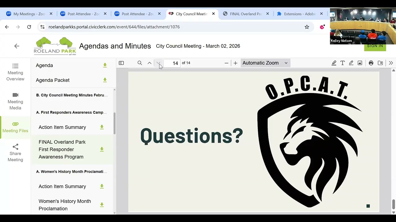 City Council and Governing Body Workshop Recording March 2, 2026