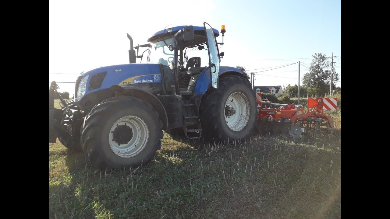[GOPRO]Déchaumage 2019 / New holland t7060 & UNIA ARES XL