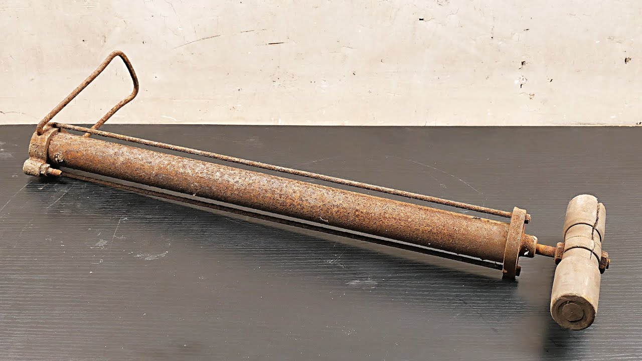 Restoration Of A Rusty Bike Pump