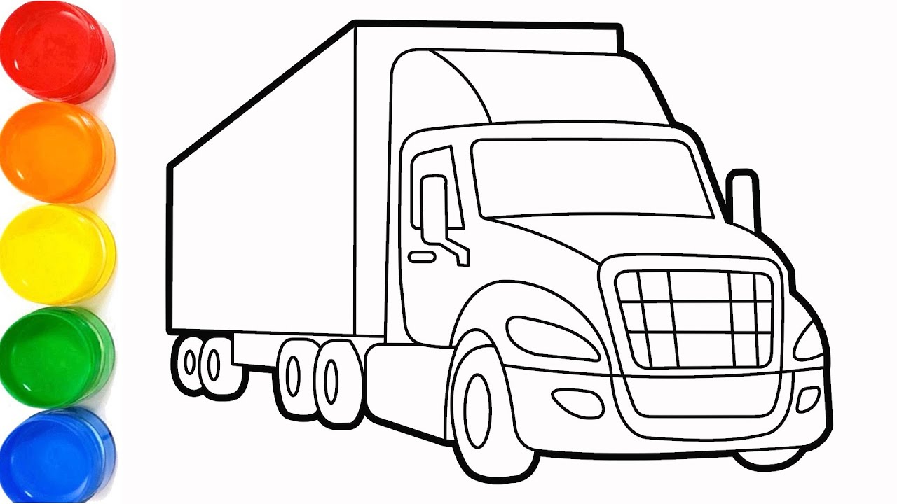 Learn to Draw a Trailer Truck