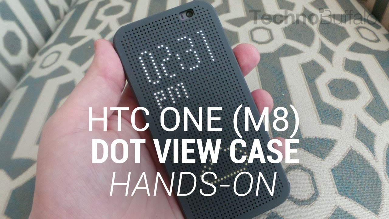 HTC One (M8) Dot View Case Hands-On
