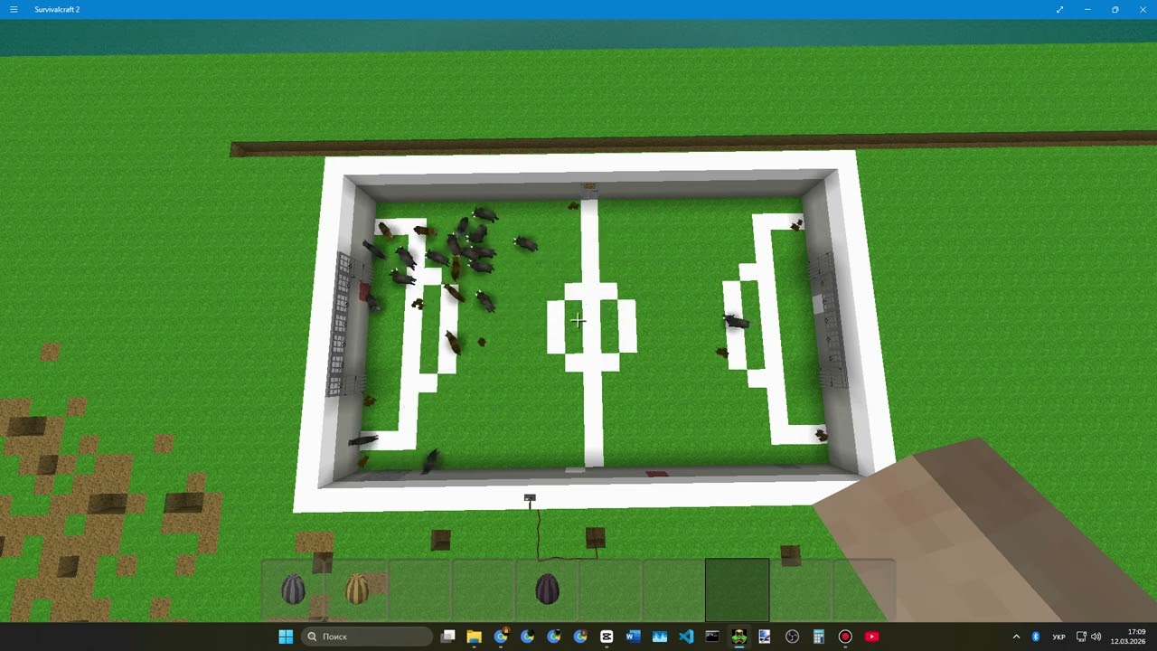 SURVIVALCRAFT 2 PIG VS GRAY WOLF AND COYOTE IN FOOTBALL