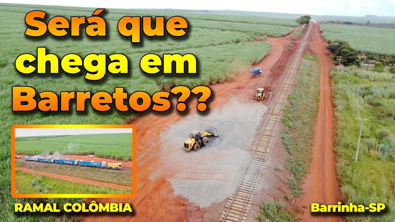 🚂 Como estão as obras da recuperação do Ramal Colômbia??